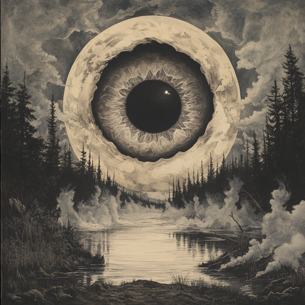 Mystical Eye Art Poster - Matte Vertical Wall Decor for Home & Office