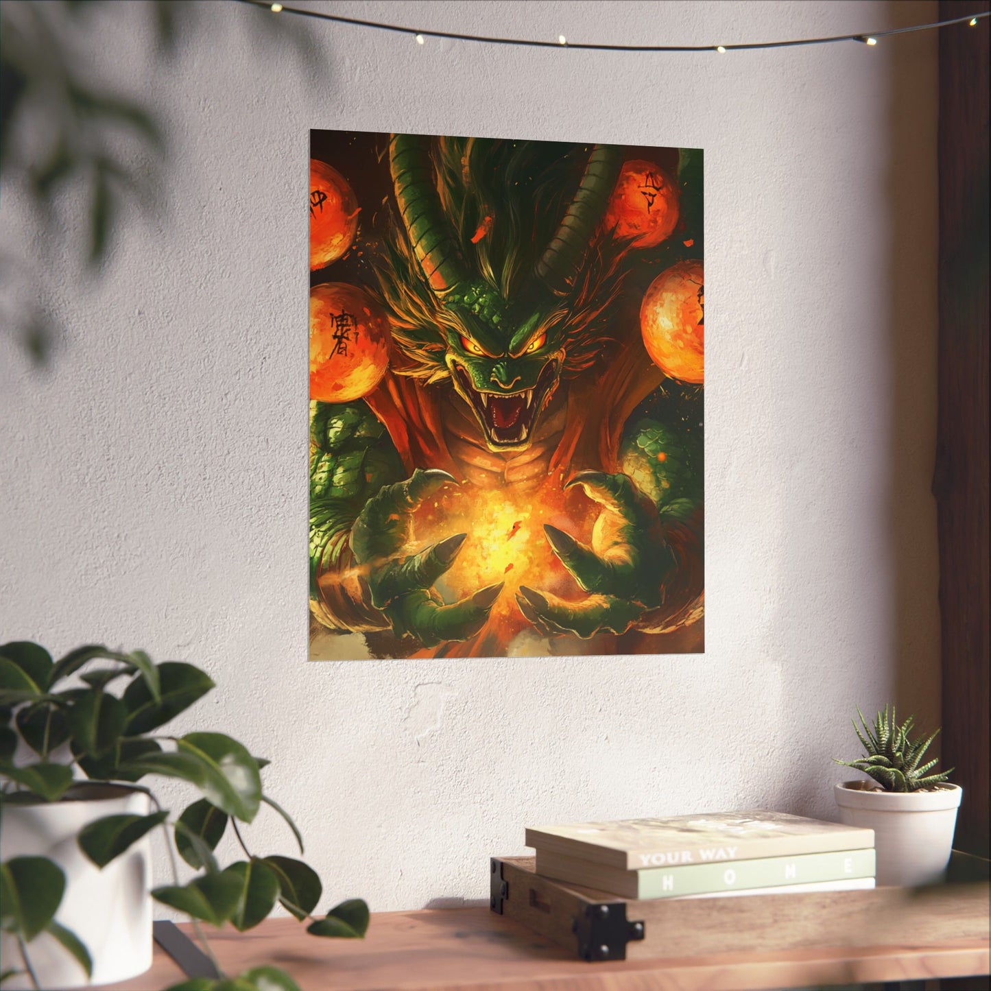 Fierce Dragon Ball Vertical Poster - Perfect for Anime Fans and Collectors