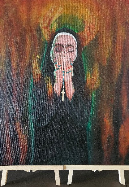PATIENCE OF A SAINT - Original Canvas Painting