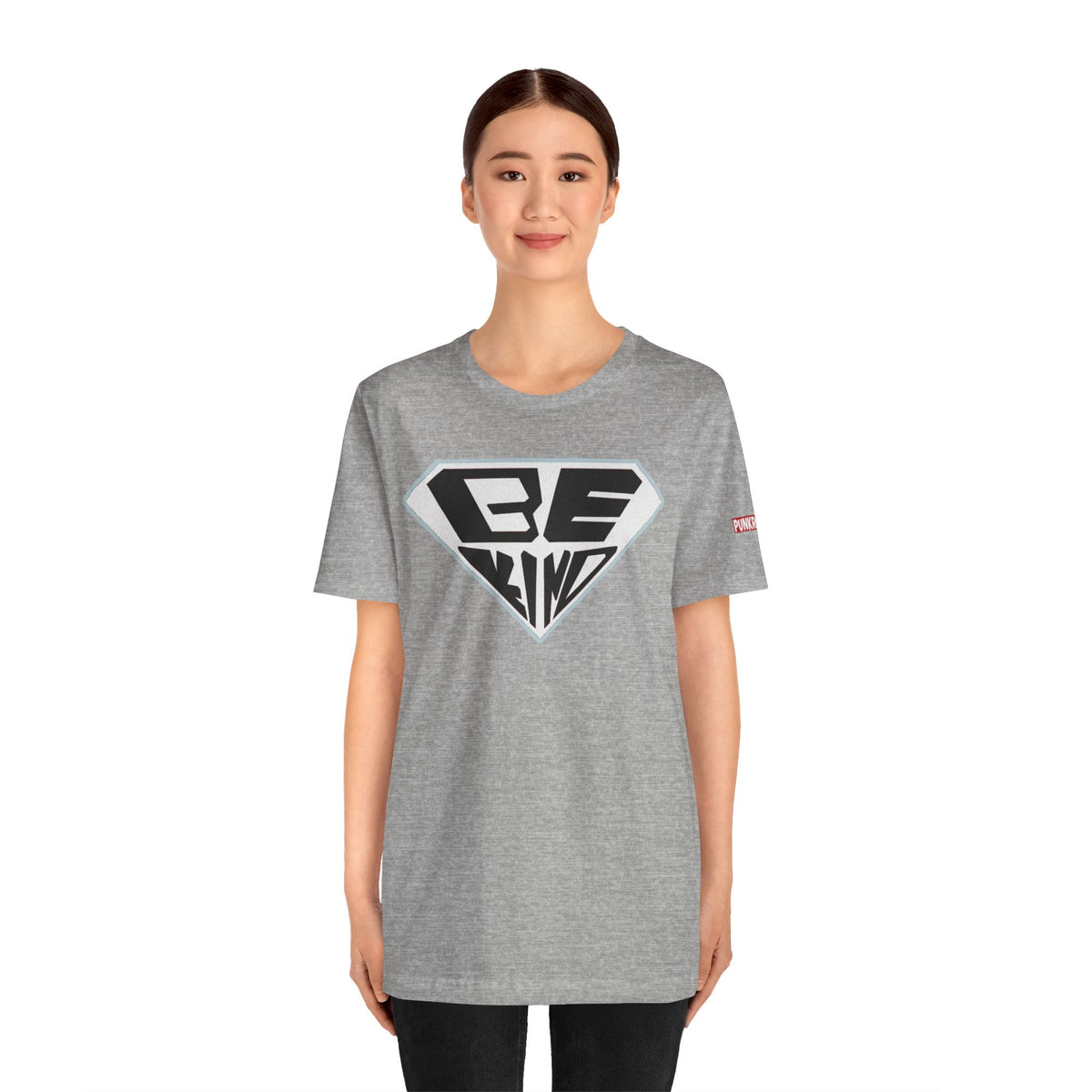 Be Kind T-Shirt — Superhero Emblem Positive Message Tee