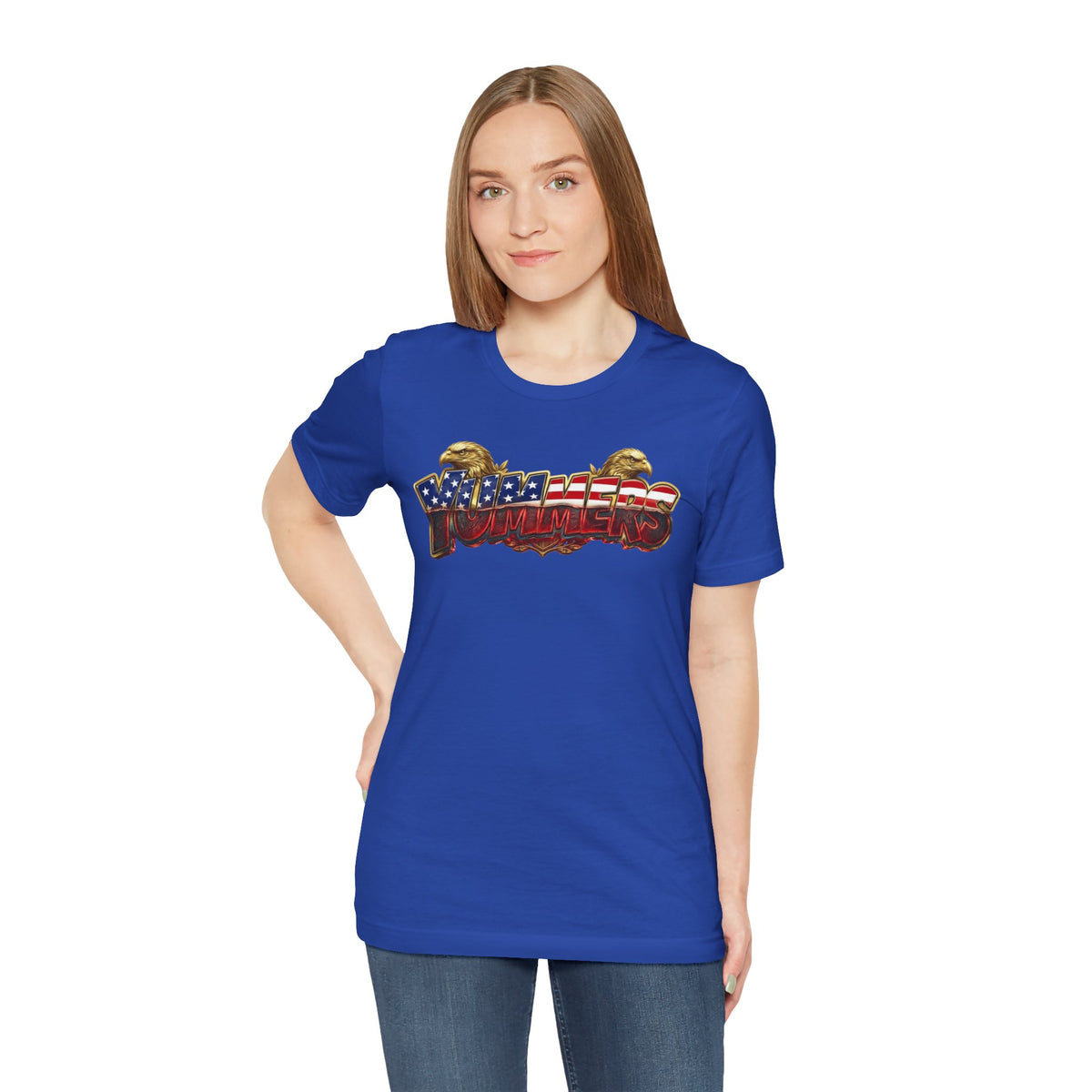 Yummers Patriotic Flag Graphic Tee — American Eagle Summer T-Shirt