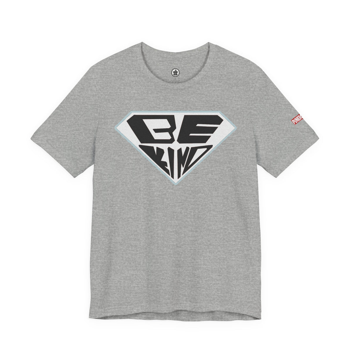 Be Kind T-Shirt — Superhero Emblem Positive Message Tee
