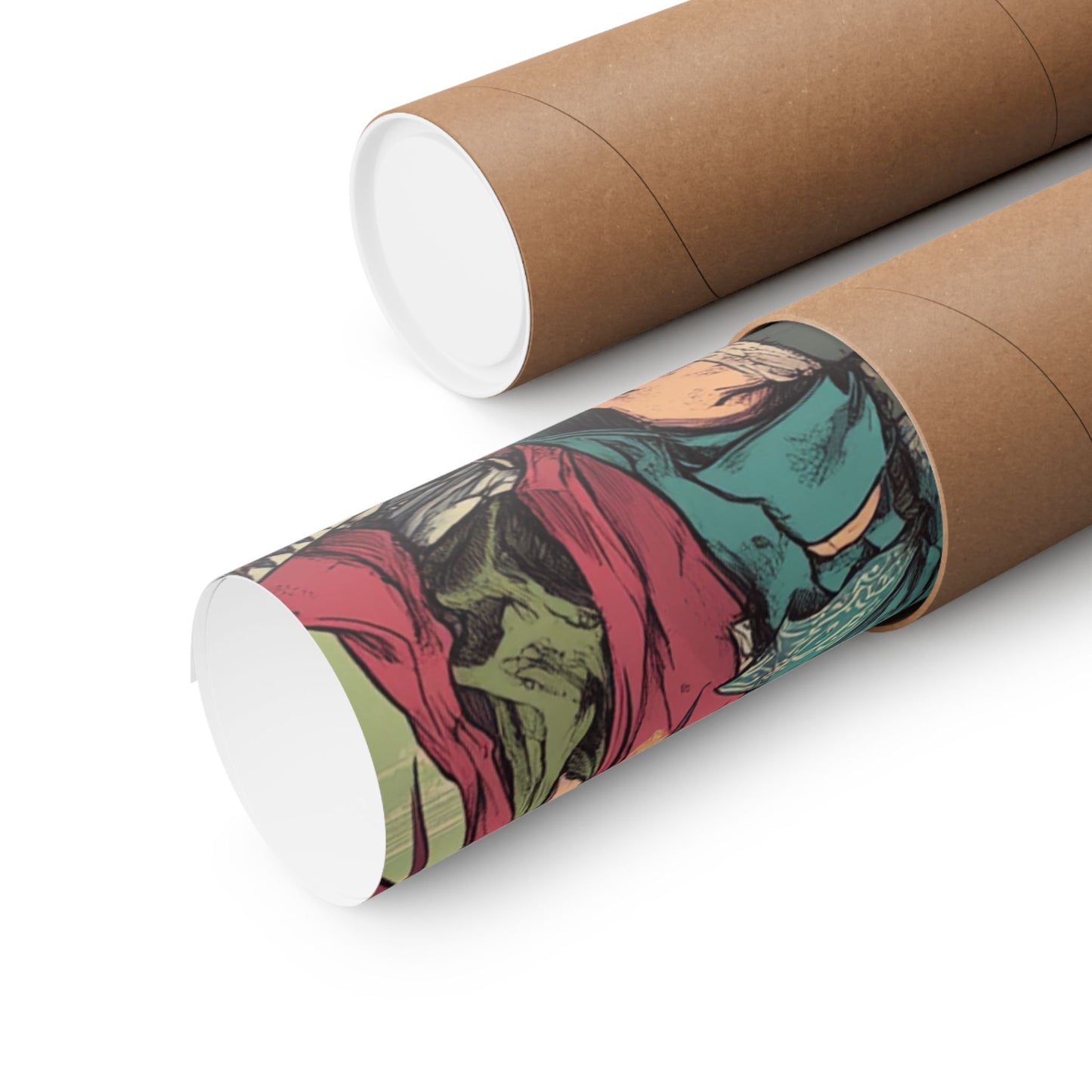Anime Warrior Vertical Poster - Matte Wall Art for Gaming Room Decor