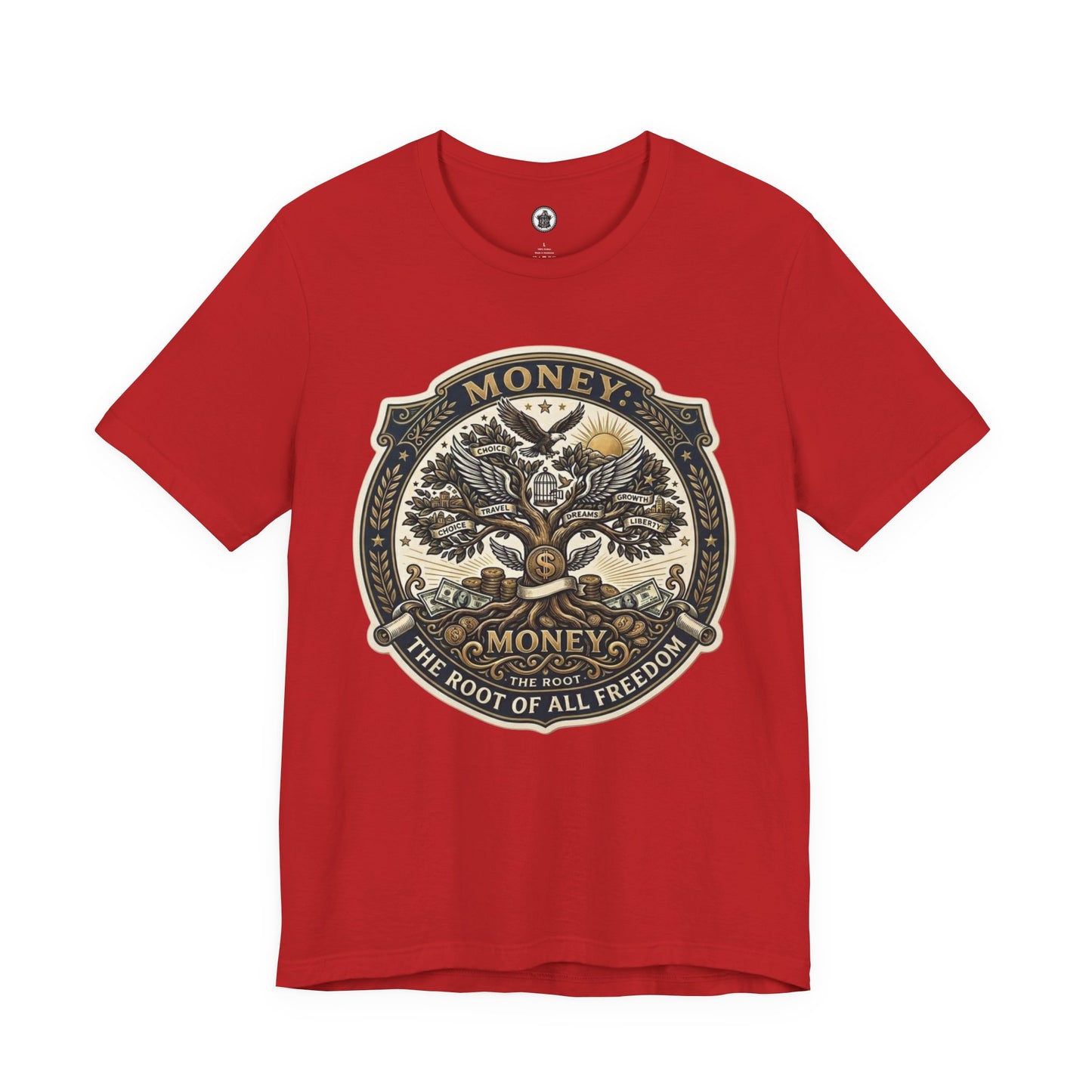 Root of all Freedom Unisex Jersey tee