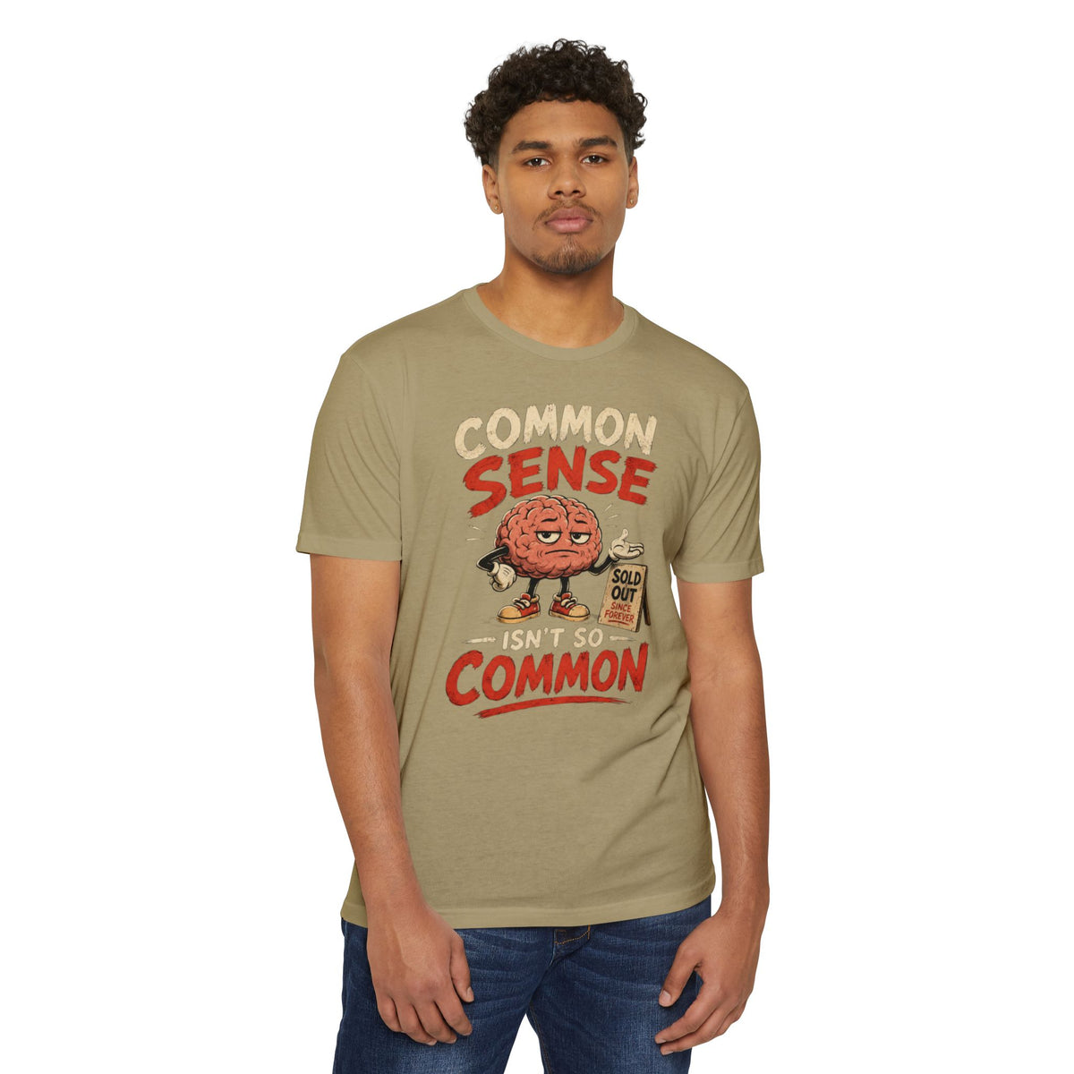 Common Sense Unisex CVC Jersey T-shirt