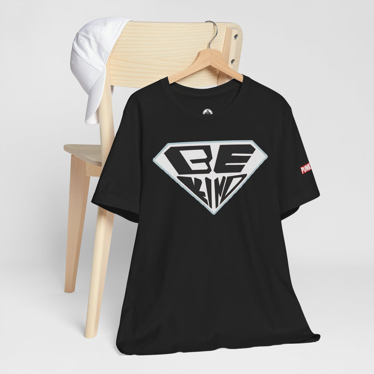 Be Kind T-Shirt — Superhero Emblem Positive Message Tee