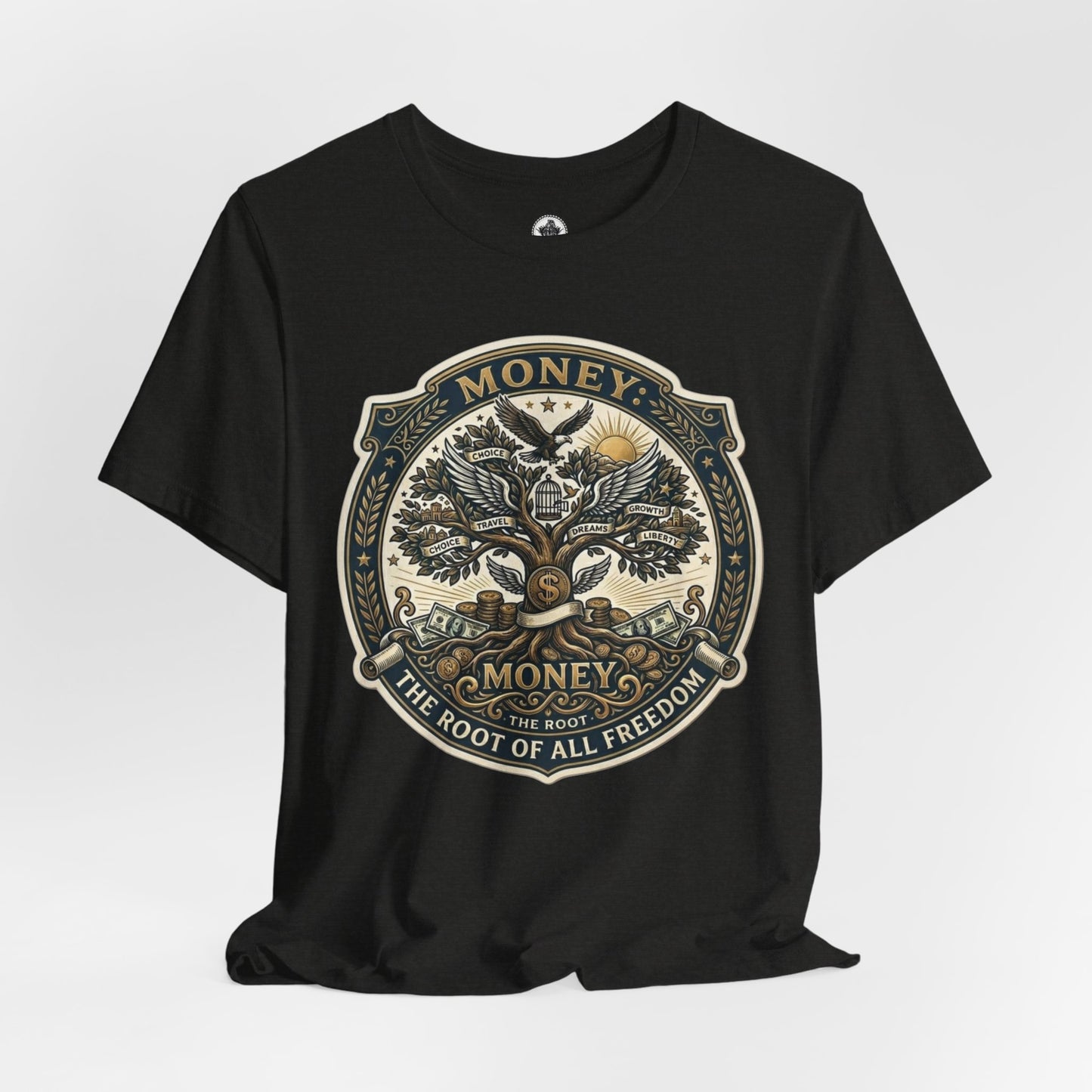Root of all Freedom Unisex Jersey tee