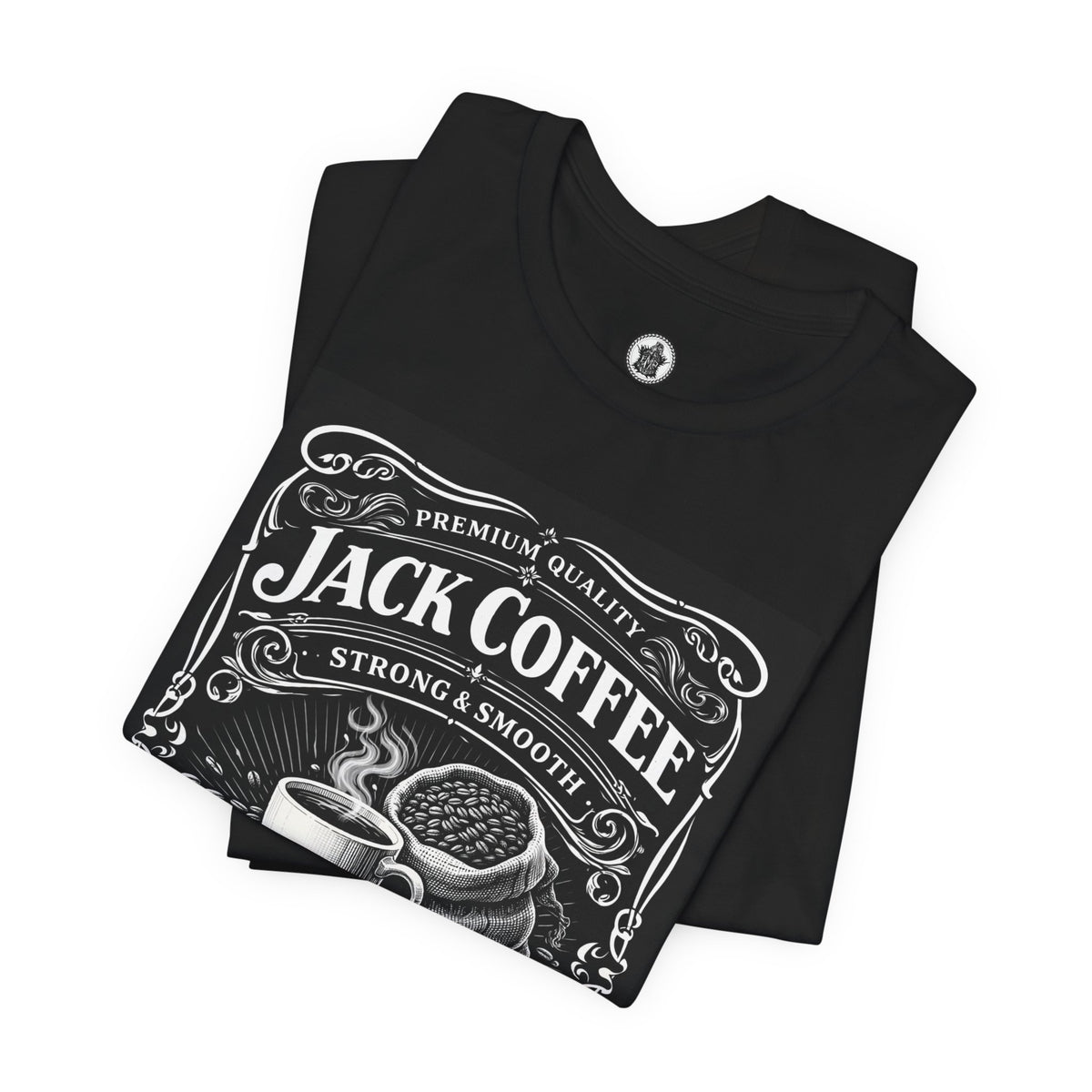 Coffee T-Shirt — "Jack Coffee" Vintage Roasted & Brewed Café Tee