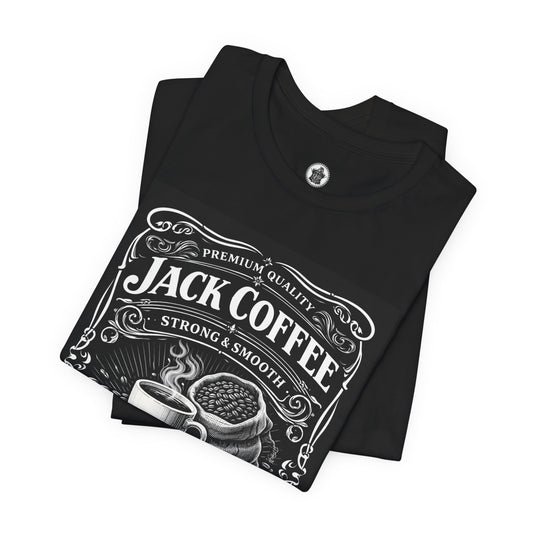 Coffee T-Shirt — "Jack Coffee" Vintage Roasted & Brewed Café Tee