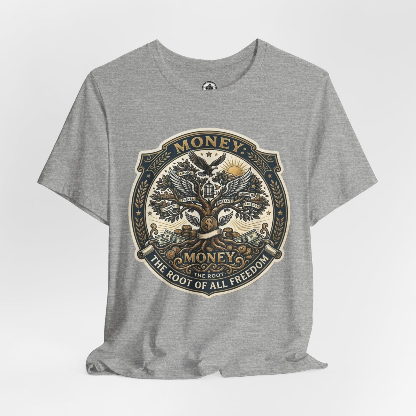 Root of all Freedom Unisex Jersey tee
