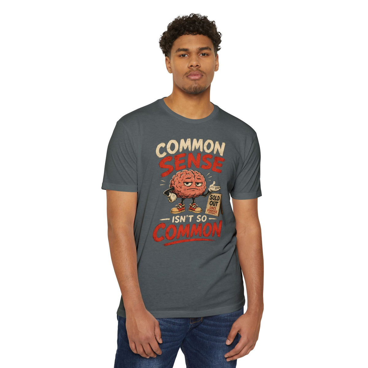 Common Sense Unisex CVC Jersey T-shirt