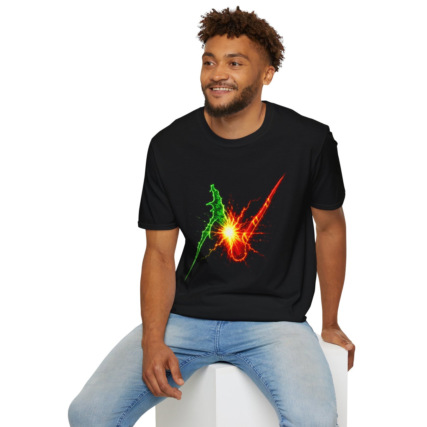 Wizard Battle Burst T-Shirt — Colorful Explosion Graphic Tee