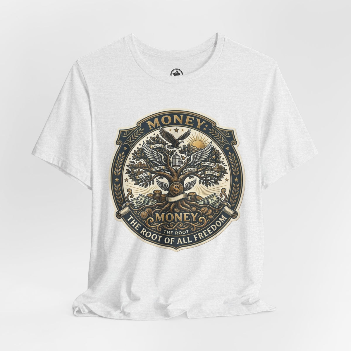 Root of all Freedom Unisex Jersey tee