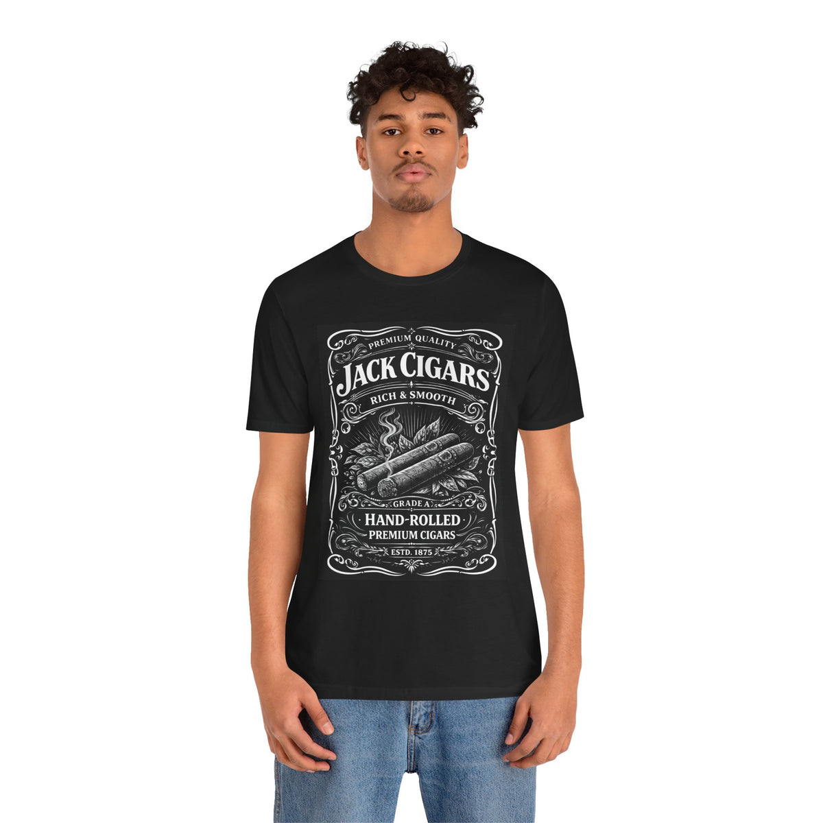 Jack Cigars Vintage Label T-Shirt — Hand-Rolled Premium Cigars Tee