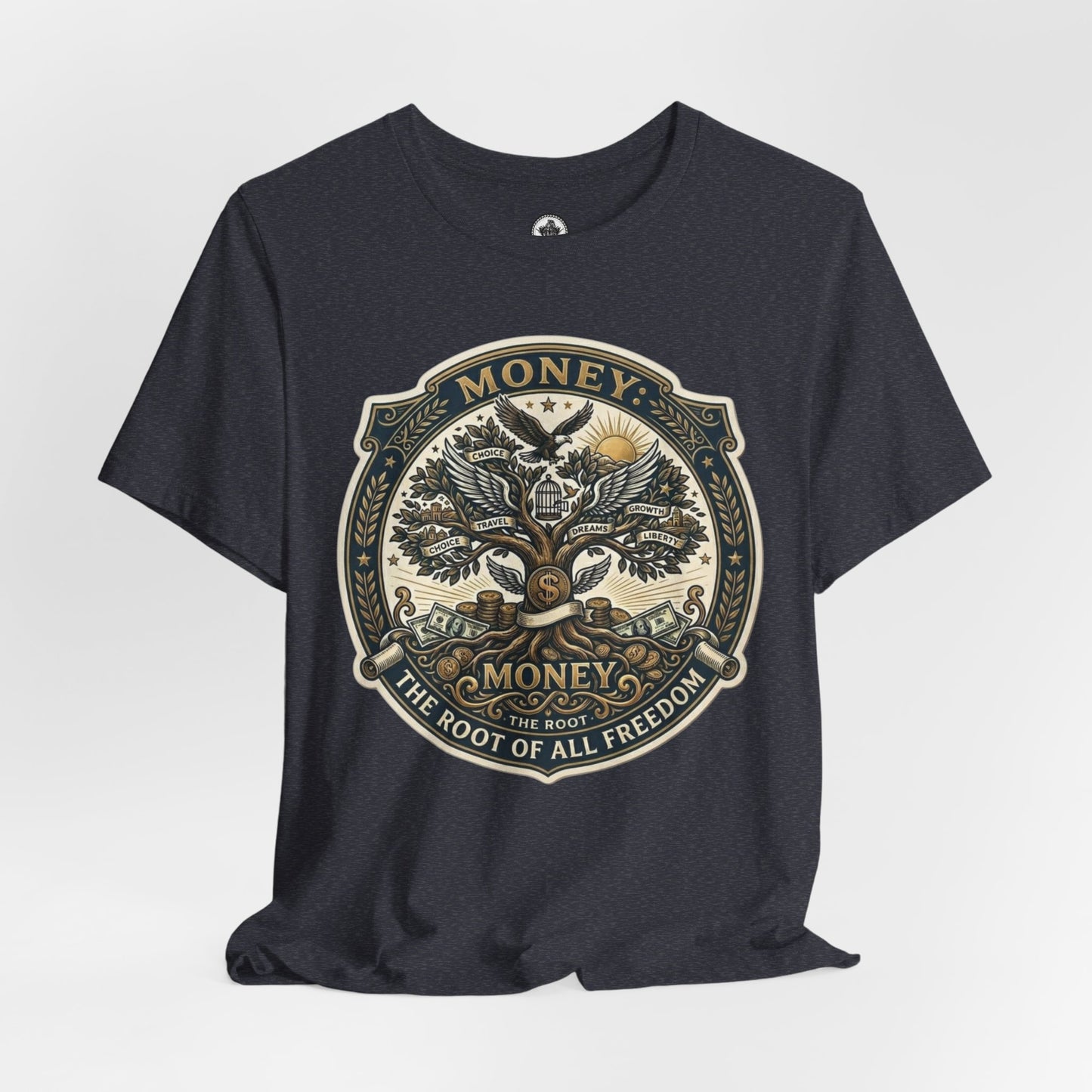Root of all Freedom Unisex Jersey tee