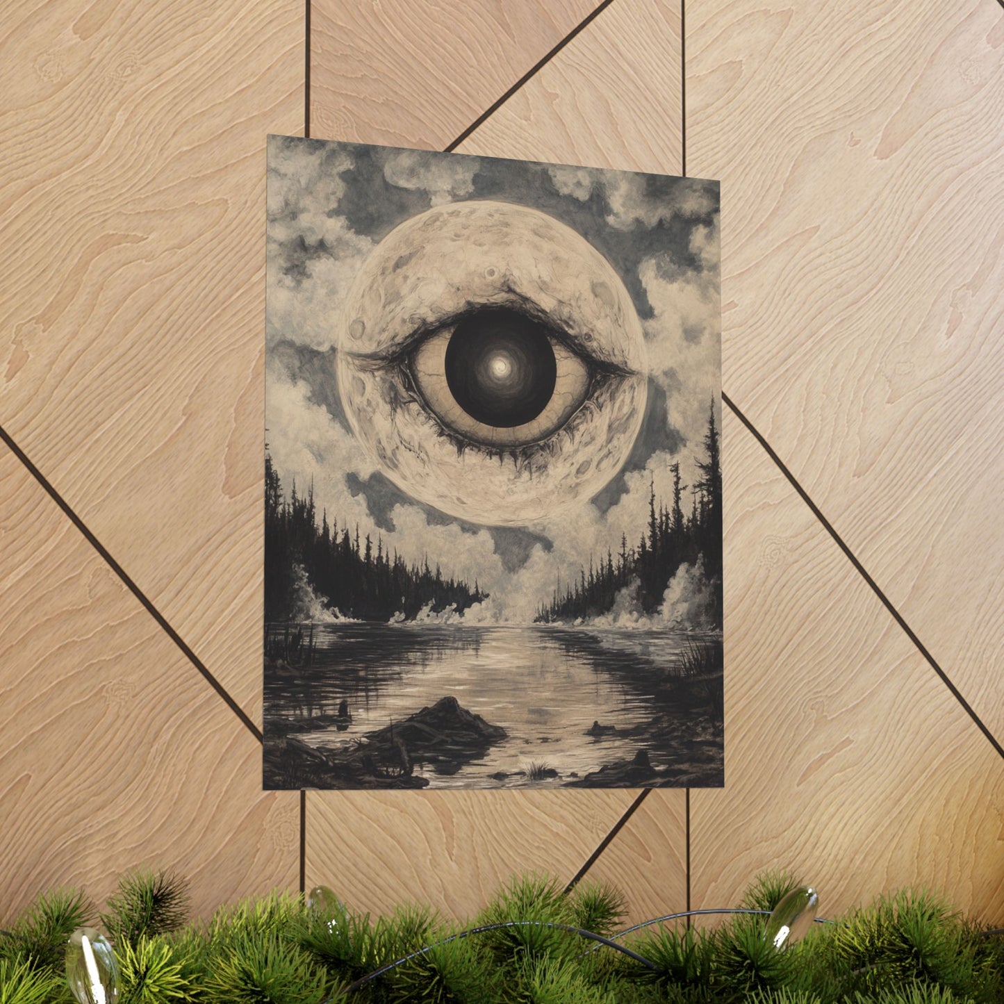 Mystical Eye Nature Poster - Matte Vertical Art for Home Decor
