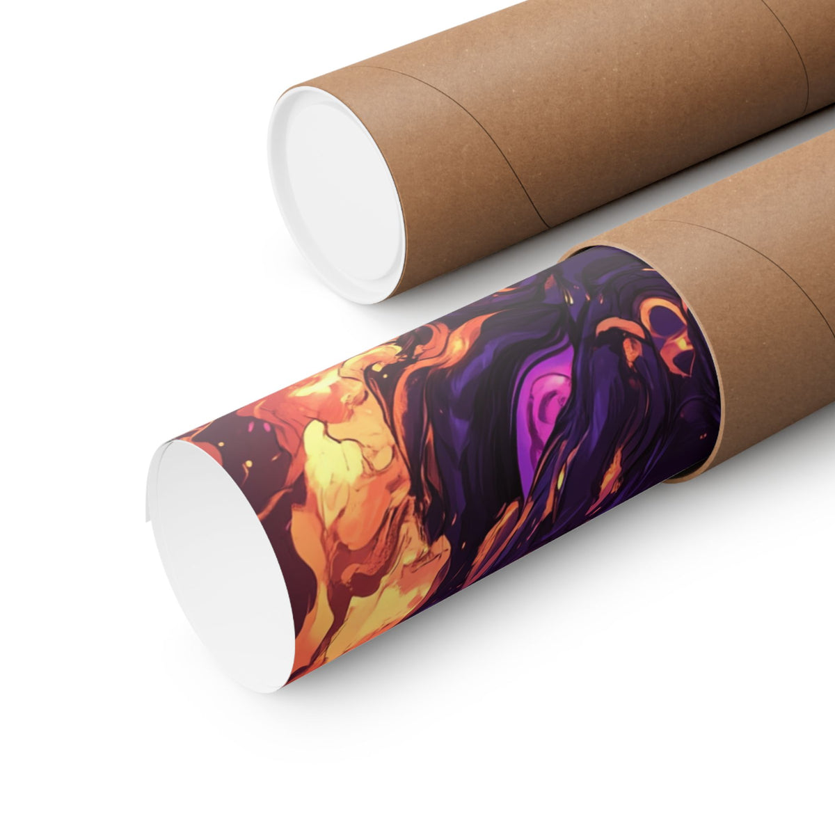 Fiery Dragon Art Vertical Poster - Matte Wall Decor for Anime & Fantasy Lovers