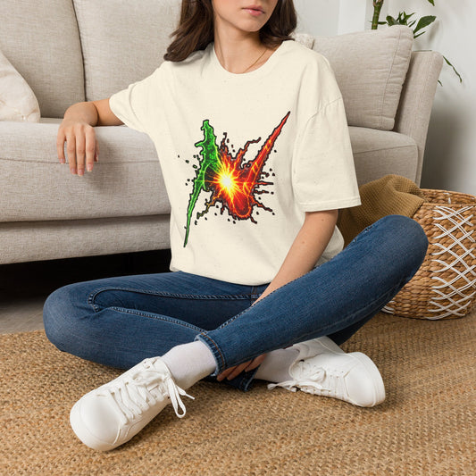 Wizard Battle Burst T-Shirt — Colorful Explosion Graphic Tee