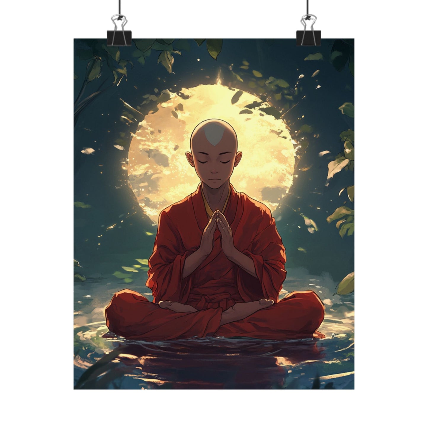 Zen Meditation Matte Vertical Posters - Serene Wall Art for Mindfulness and Relaxation