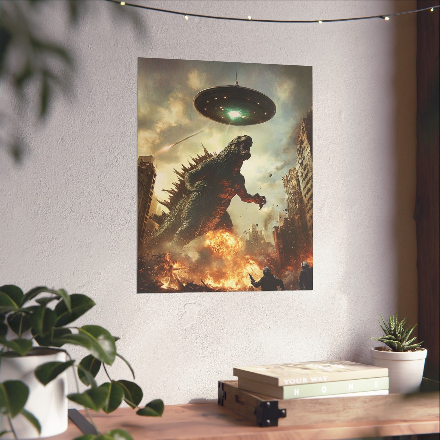 Kaiju Matte Vertical Poster - Epic Sci-Fi Wall Art for Fans