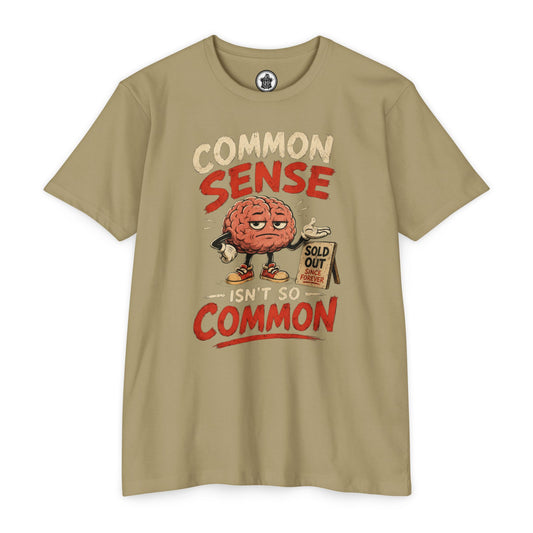 Common Sense Unisex CVC Jersey T-shirt