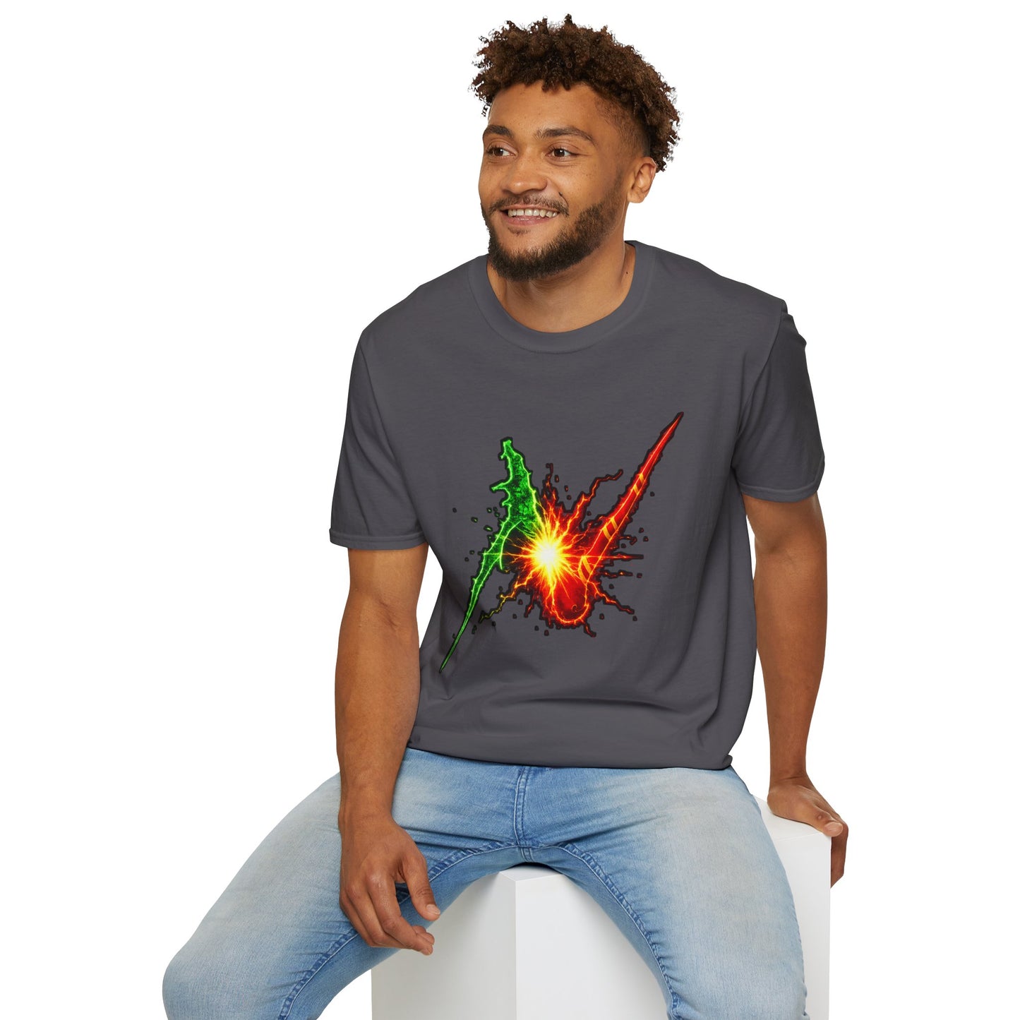 Wizard Battle Burst T-Shirt — Colorful Explosion Graphic Tee