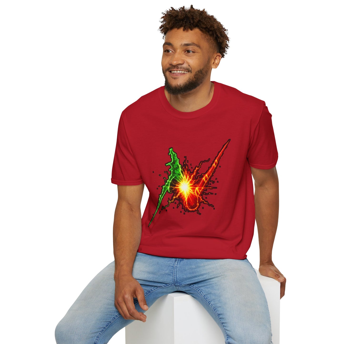 Wizard Battle Burst T-Shirt — Colorful Explosion Graphic Tee