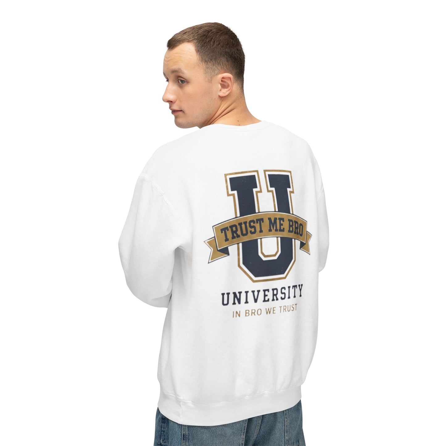 Trust Me Bro University Crewneck Sweatshirt