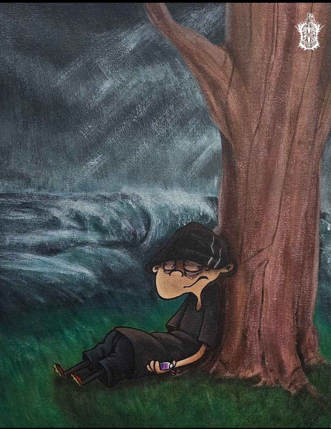 CAN'T SLEEP - Original Canvas Painting