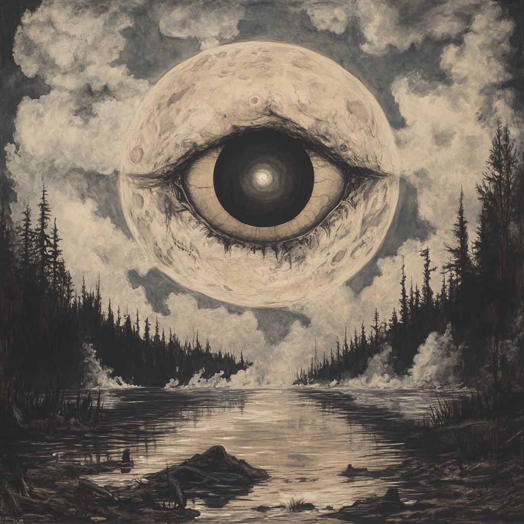 Mystical Eye Nature Poster - Matte Vertical Art for Home Decor