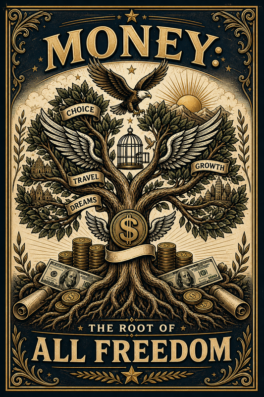 Money: The Root of All Freedom — Matte Poster