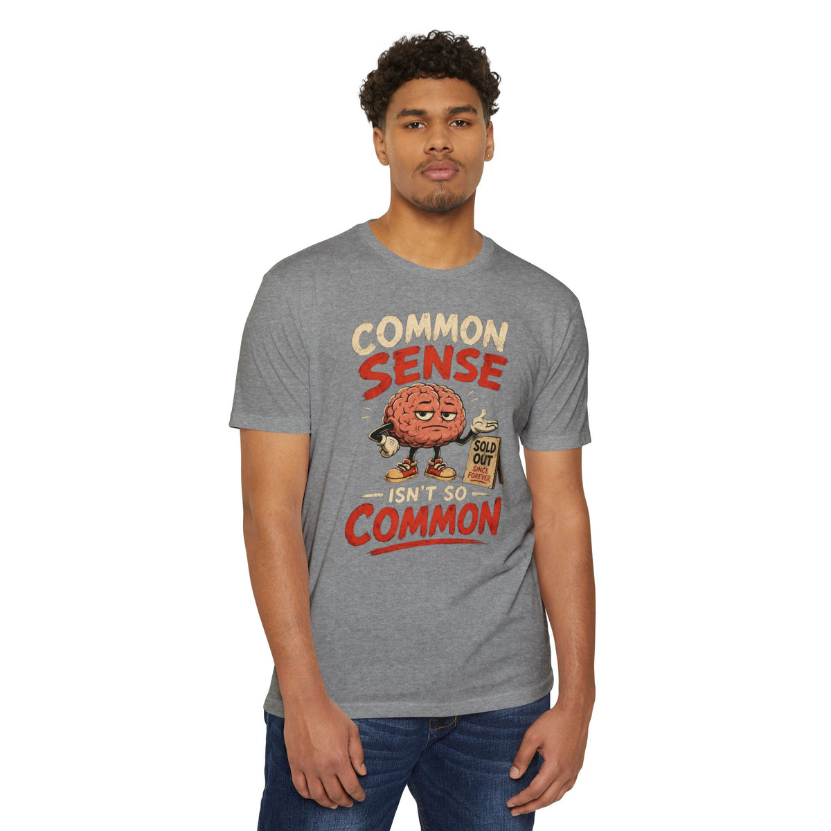 Common Sense Unisex CVC Jersey T-shirt