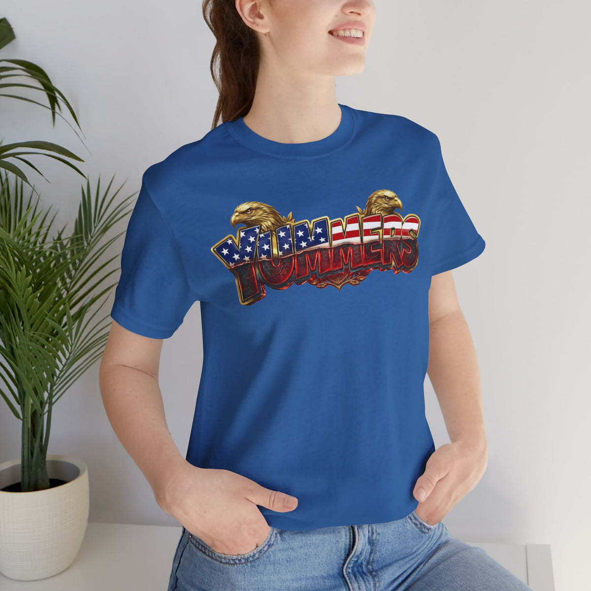 Yummers Patriotic Flag Graphic Tee — American Eagle Summer T-Shirt