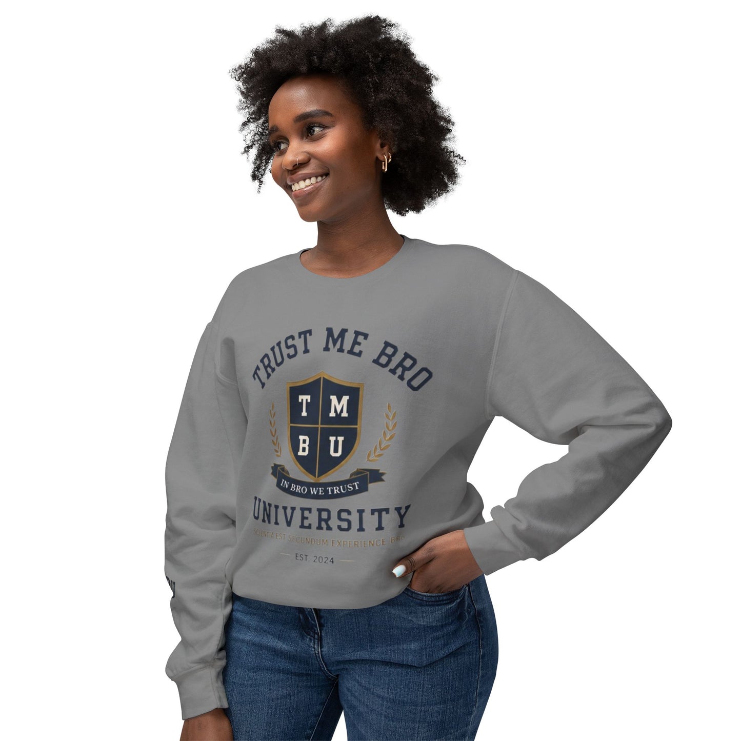 Trust Me Bro University Crewneck Sweatshirt