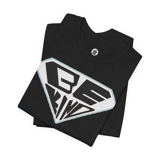 Be Kind T-Shirt — Superhero Emblem Positive Message Tee