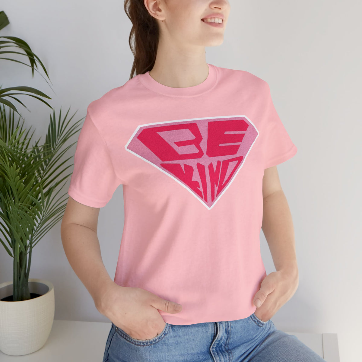 Be Kind Diamond T-Shirt — Positive Message Graphic Tee