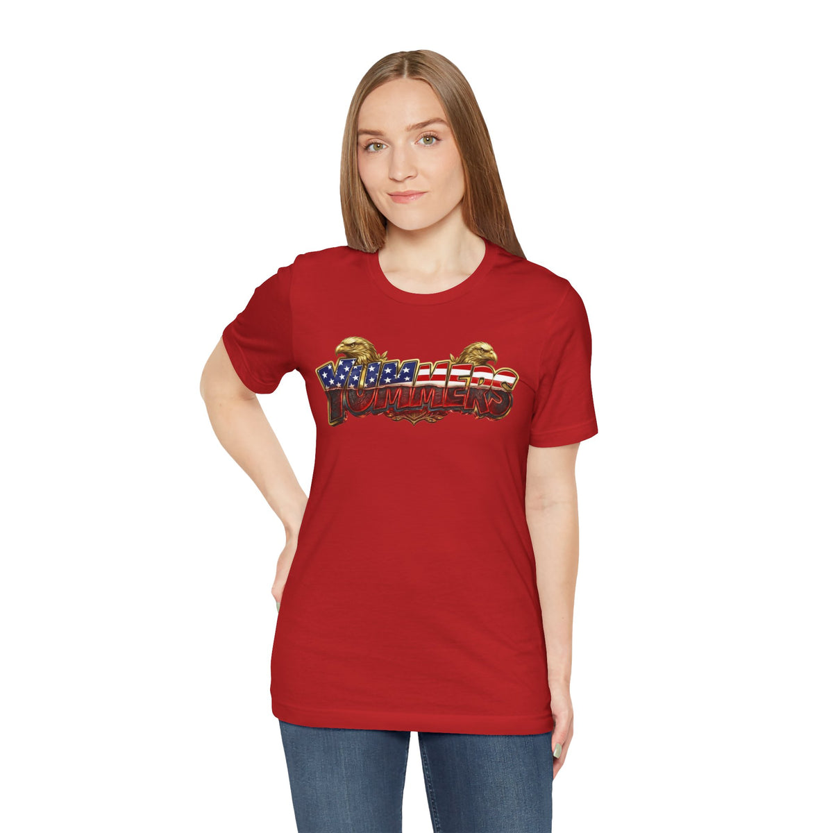 Yummers Patriotic Flag Graphic Tee — American Eagle Summer T-Shirt