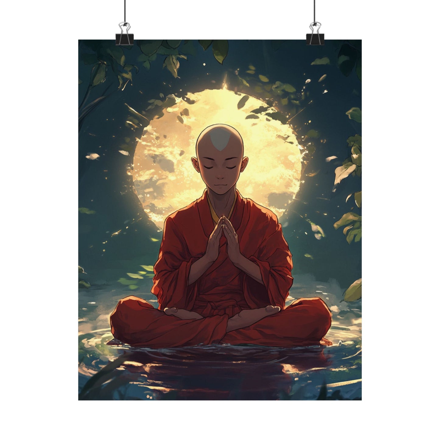 Zen Meditation Matte Vertical Posters - Serene Wall Art for Mindfulness and Relaxation