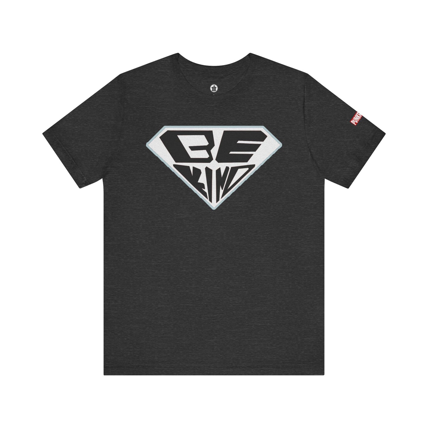 Be Kind T-Shirt — Superhero Emblem Positive Message Tee