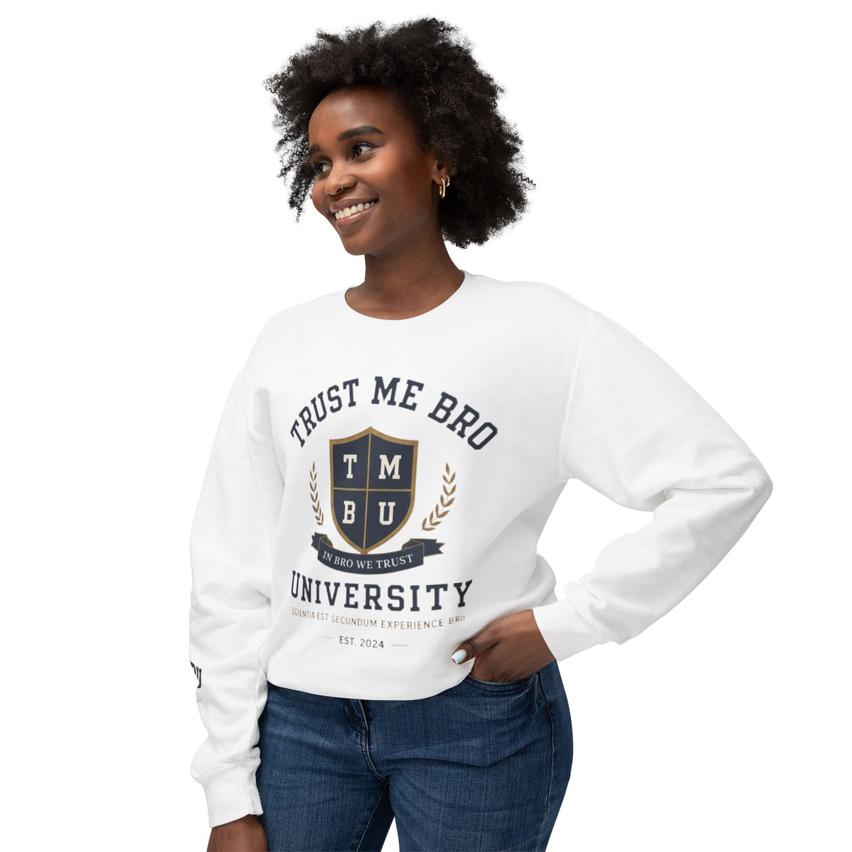 Trust Me Bro University Crewneck Sweatshirt