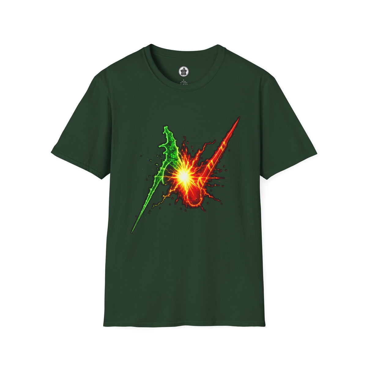 Wizard Battle Burst T-Shirt — Colorful Explosion Graphic Tee