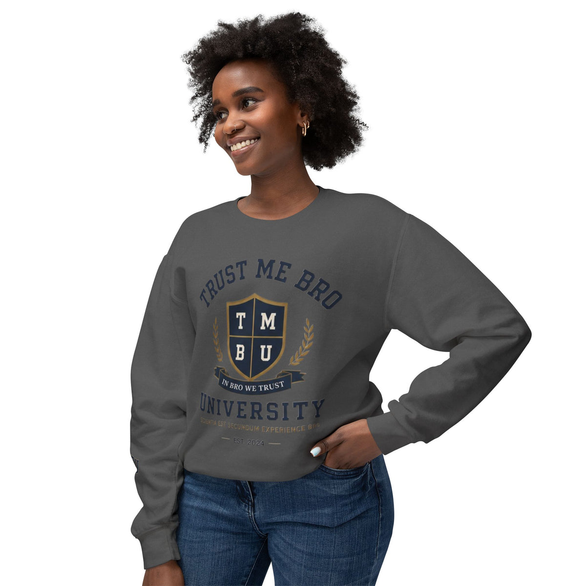Trust Me Bro University Crewneck Sweatshirt