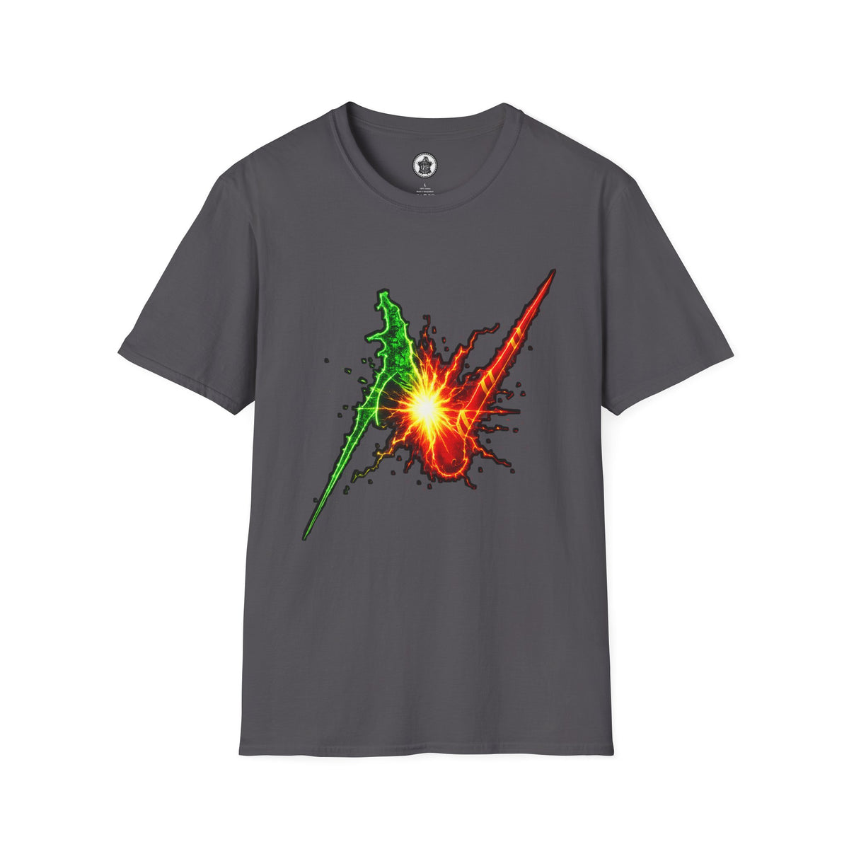 Wizard Battle Burst T-Shirt — Colorful Explosion Graphic Tee