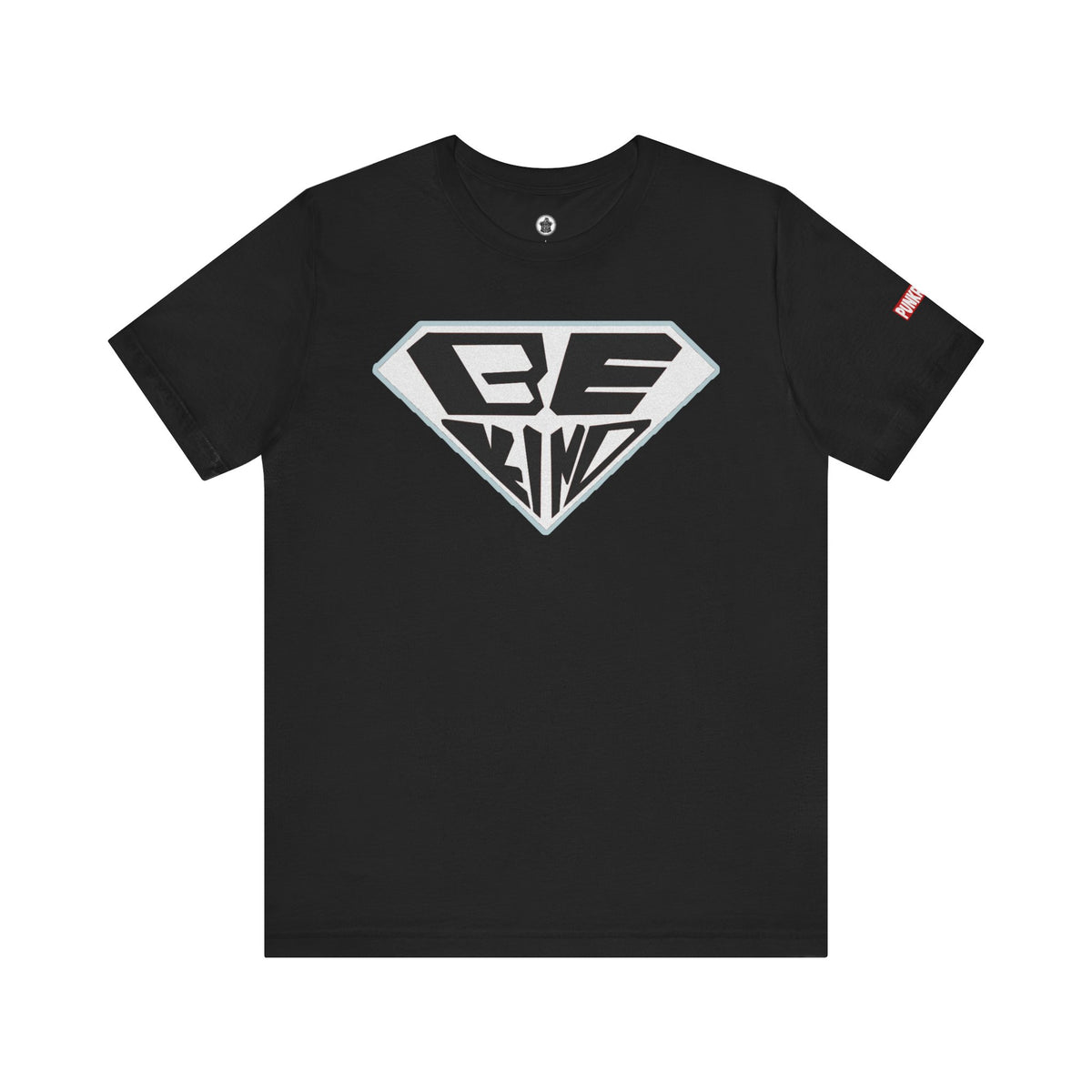 Be Kind T-Shirt — Superhero Emblem Positive Message Tee