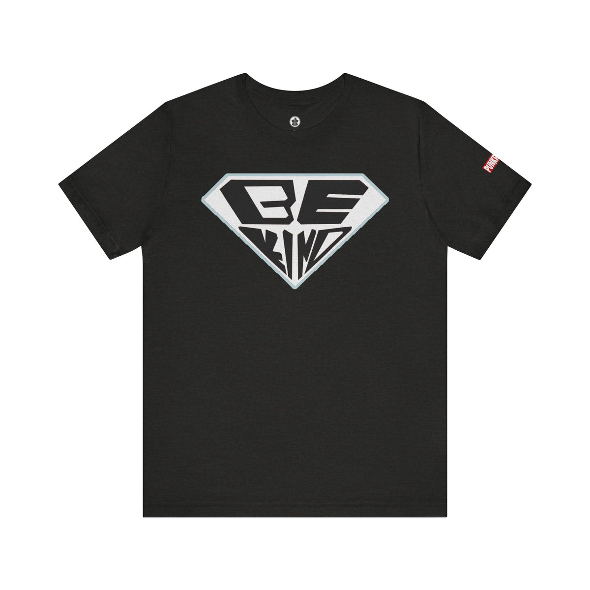 Be Kind T-Shirt — Superhero Emblem Positive Message Tee