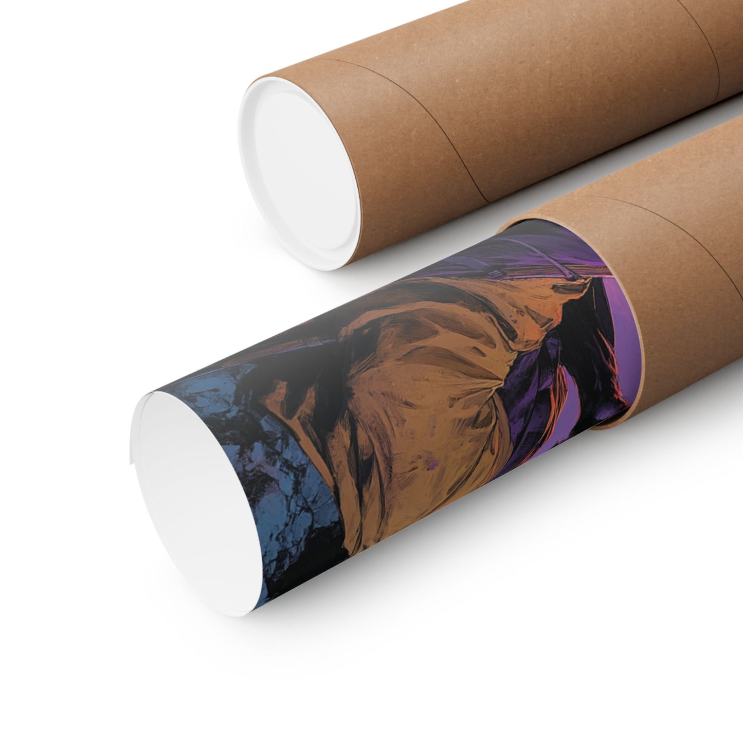 Artistic Matte Vertical Poster - Mystic Moon Guardian