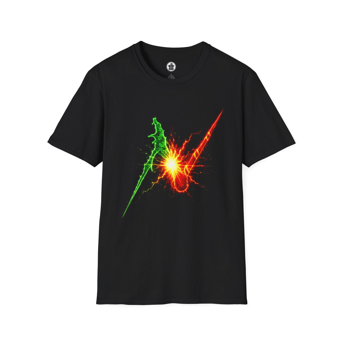 Wizard Battle Burst T-Shirt — Colorful Explosion Graphic Tee