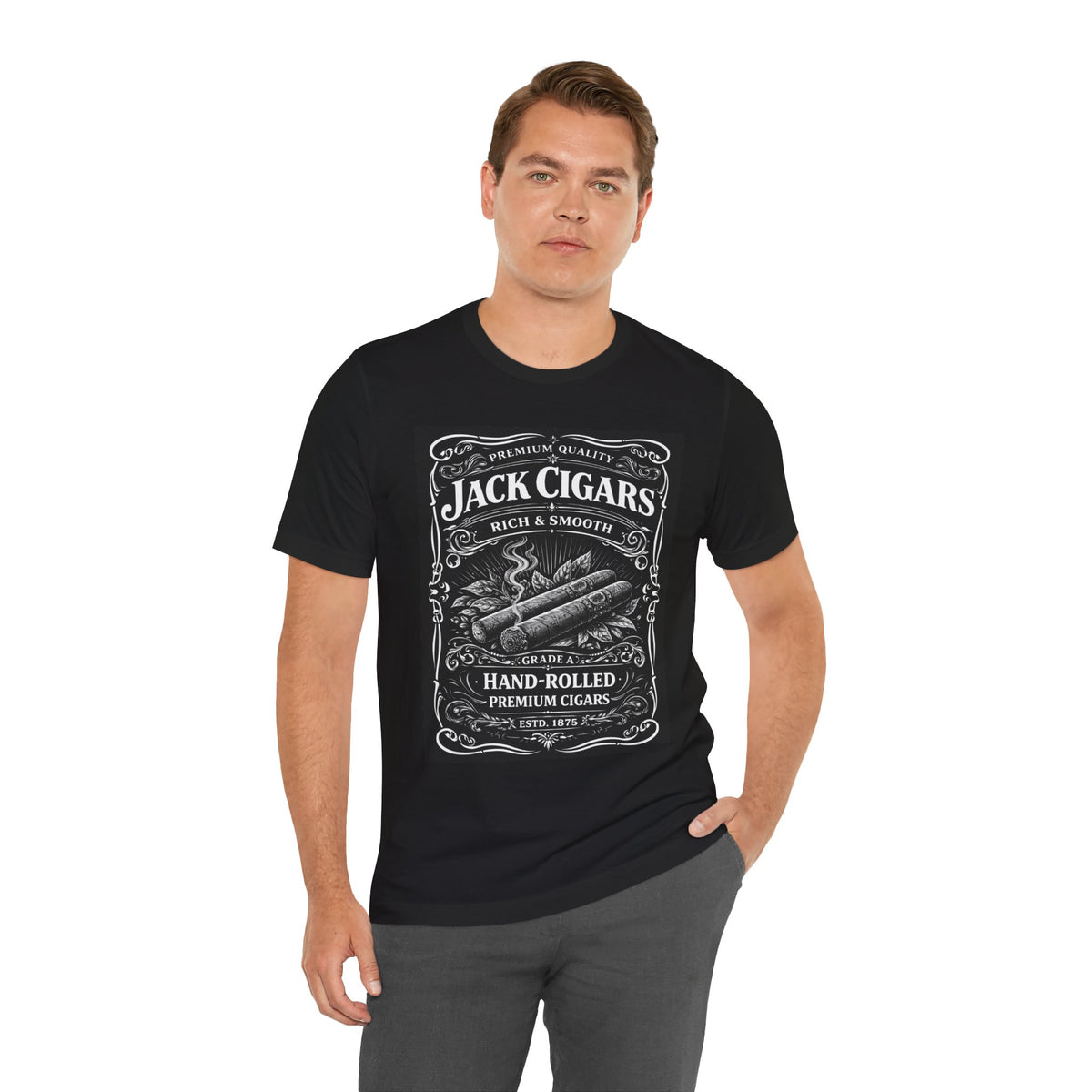 Jack Cigars Vintage Label T-Shirt — Hand-Rolled Premium Cigars Tee