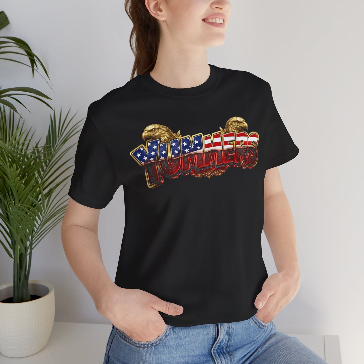 Yummers Patriotic Flag Graphic Tee — American Eagle Summer T-Shirt