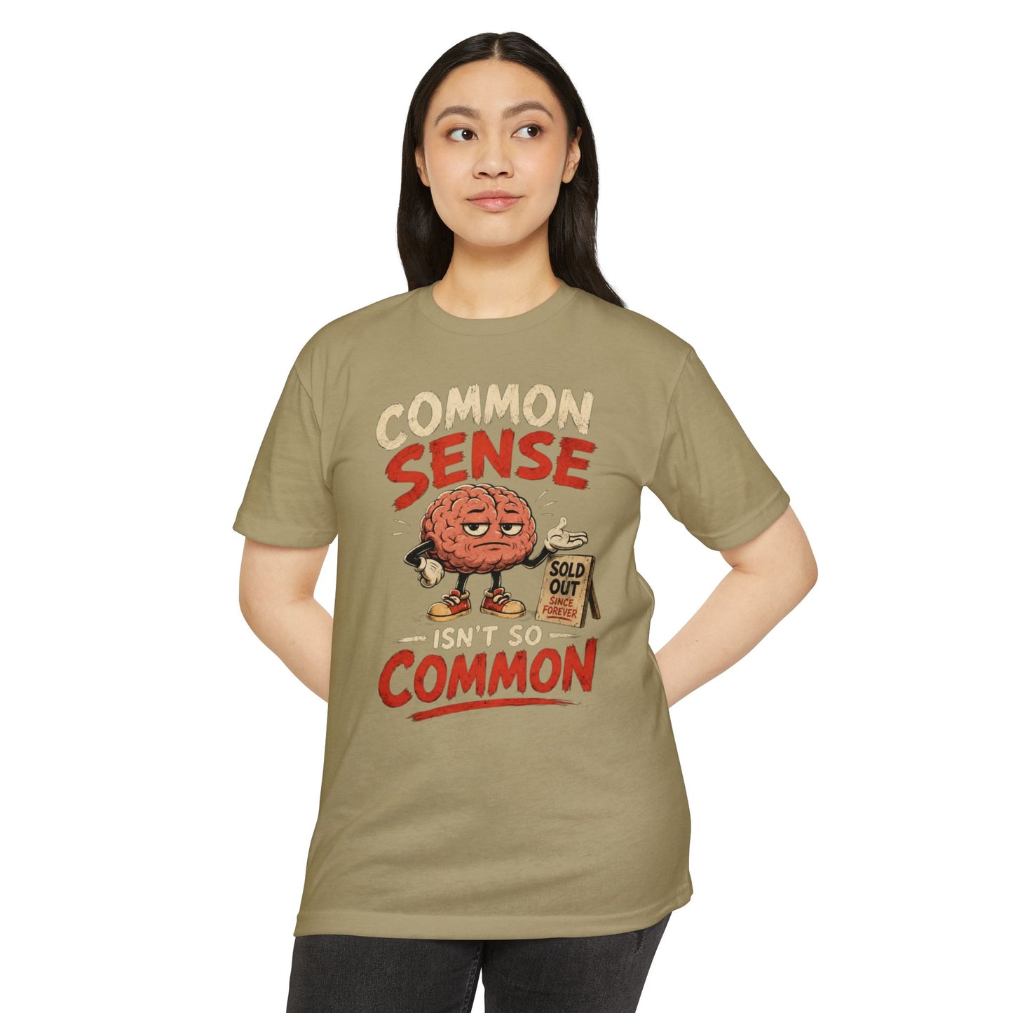 Common Sense Unisex CVC Jersey T-shirt